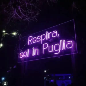 produzione insegne neon vetro soffiato bari